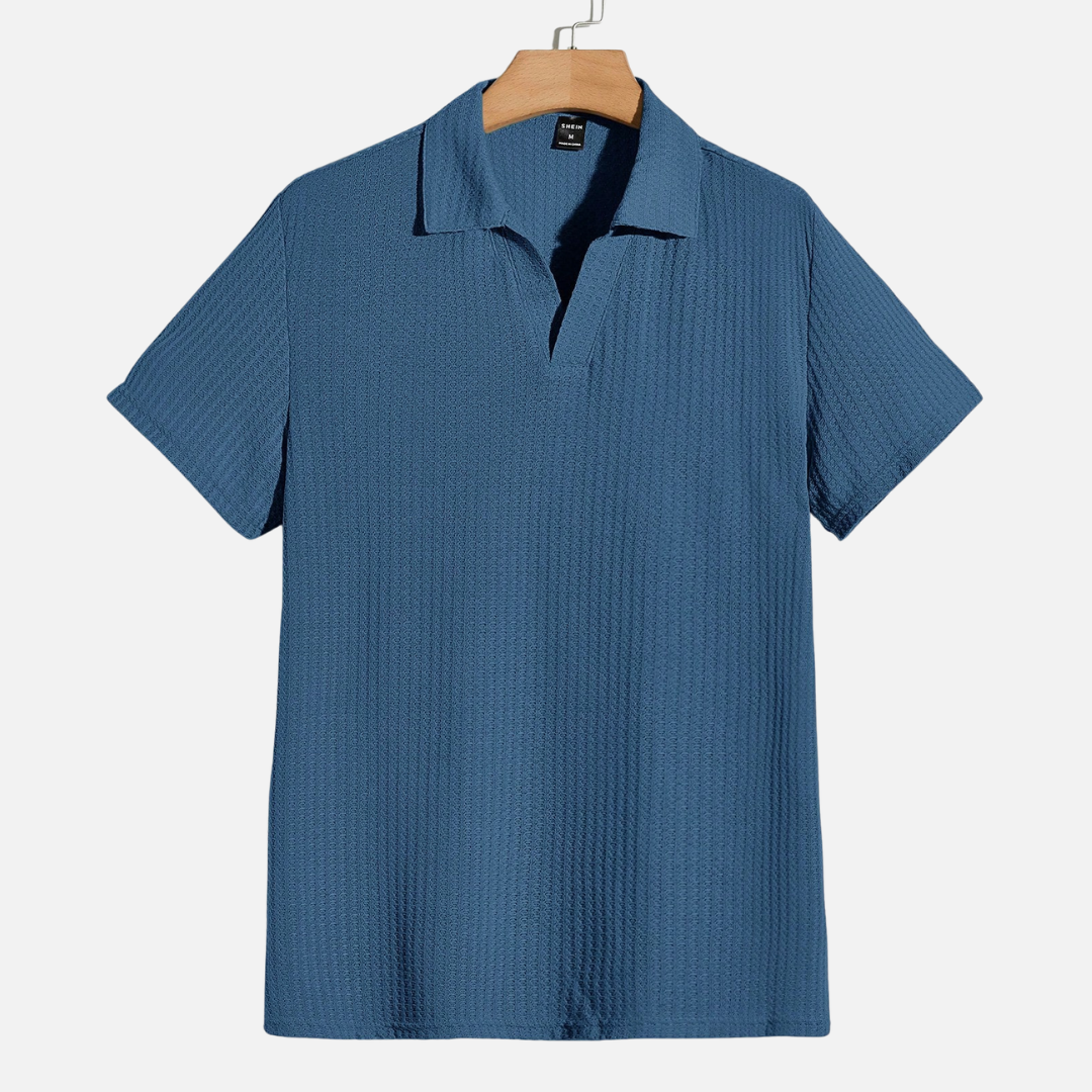 Avero AV23 – Polo Tejido Waffle para Hombre