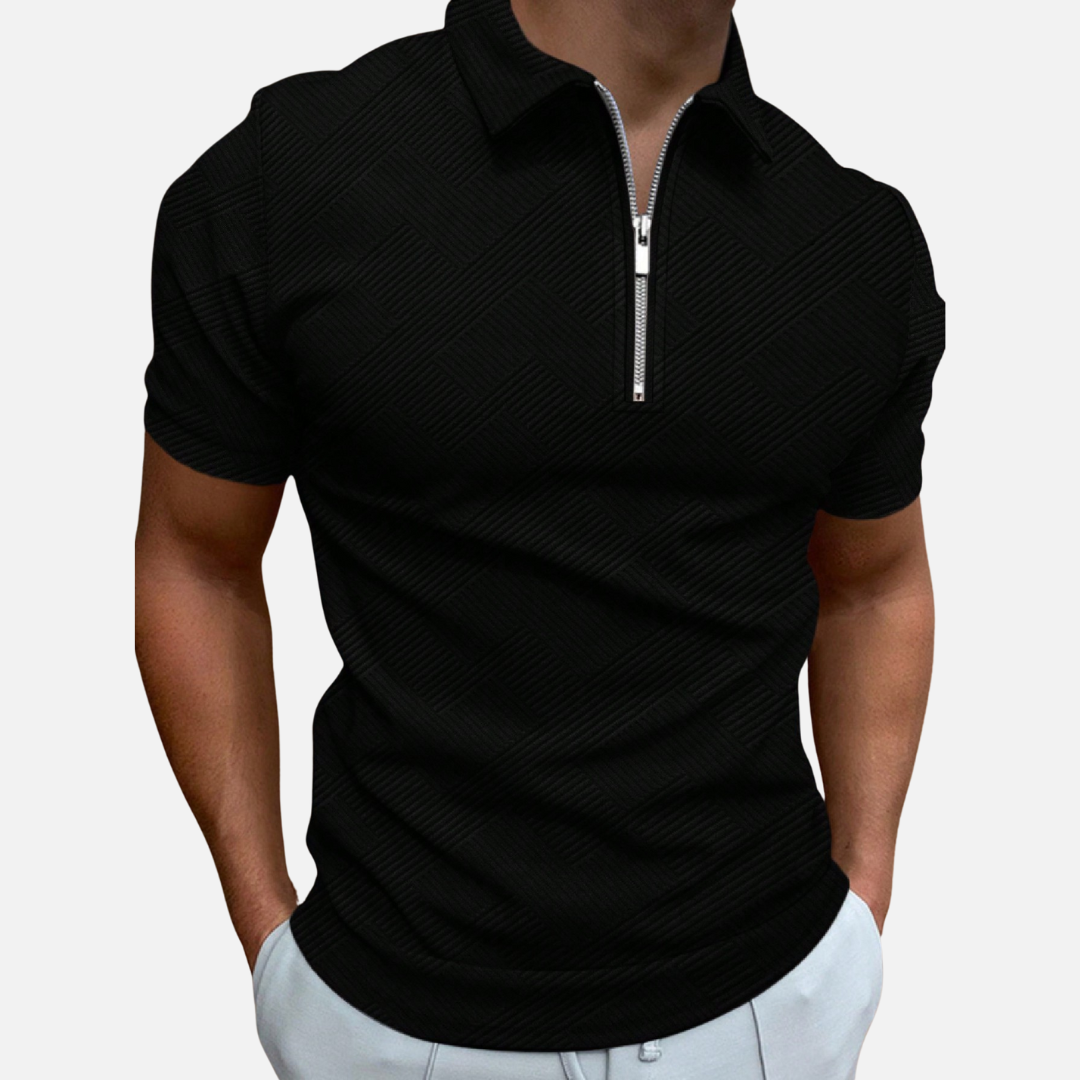 Avero AV17 – Polo con Cierre 1/4 para Hombre