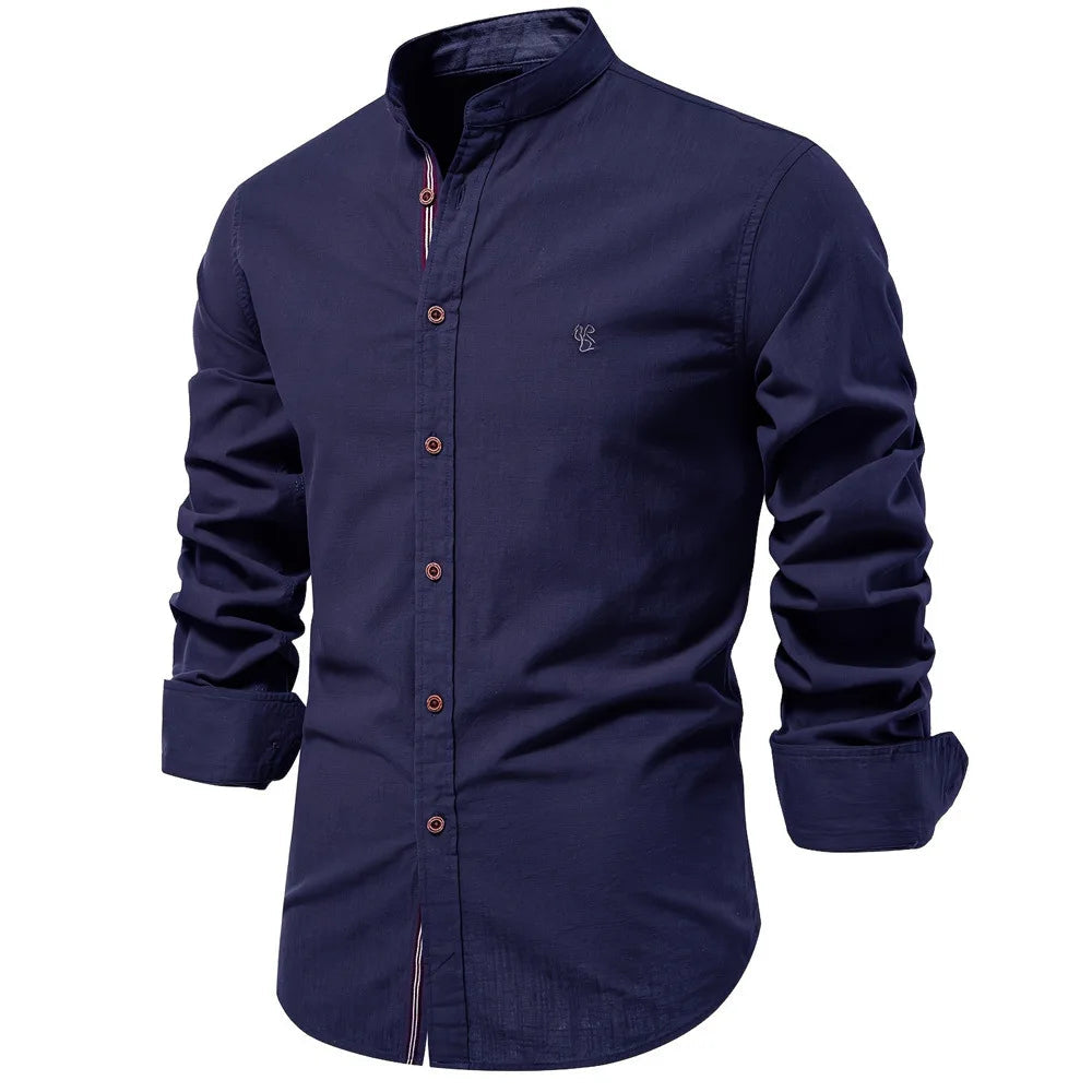 Camisa Social de Hombre Manga Larga