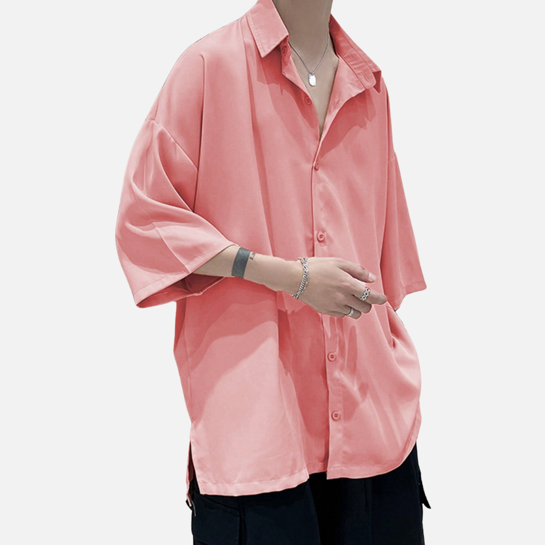 Avero AV66 – Camisa Casual Oversize para Hombre