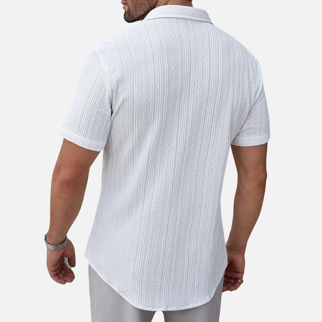 Avero AV12 – Camisa Casual de Manga Corta para Hombre