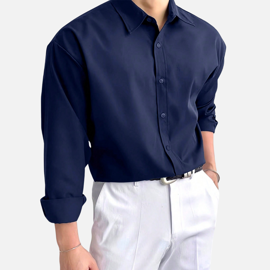 Avero AV83 – Camisa Formal de Manga Larga para Hombre