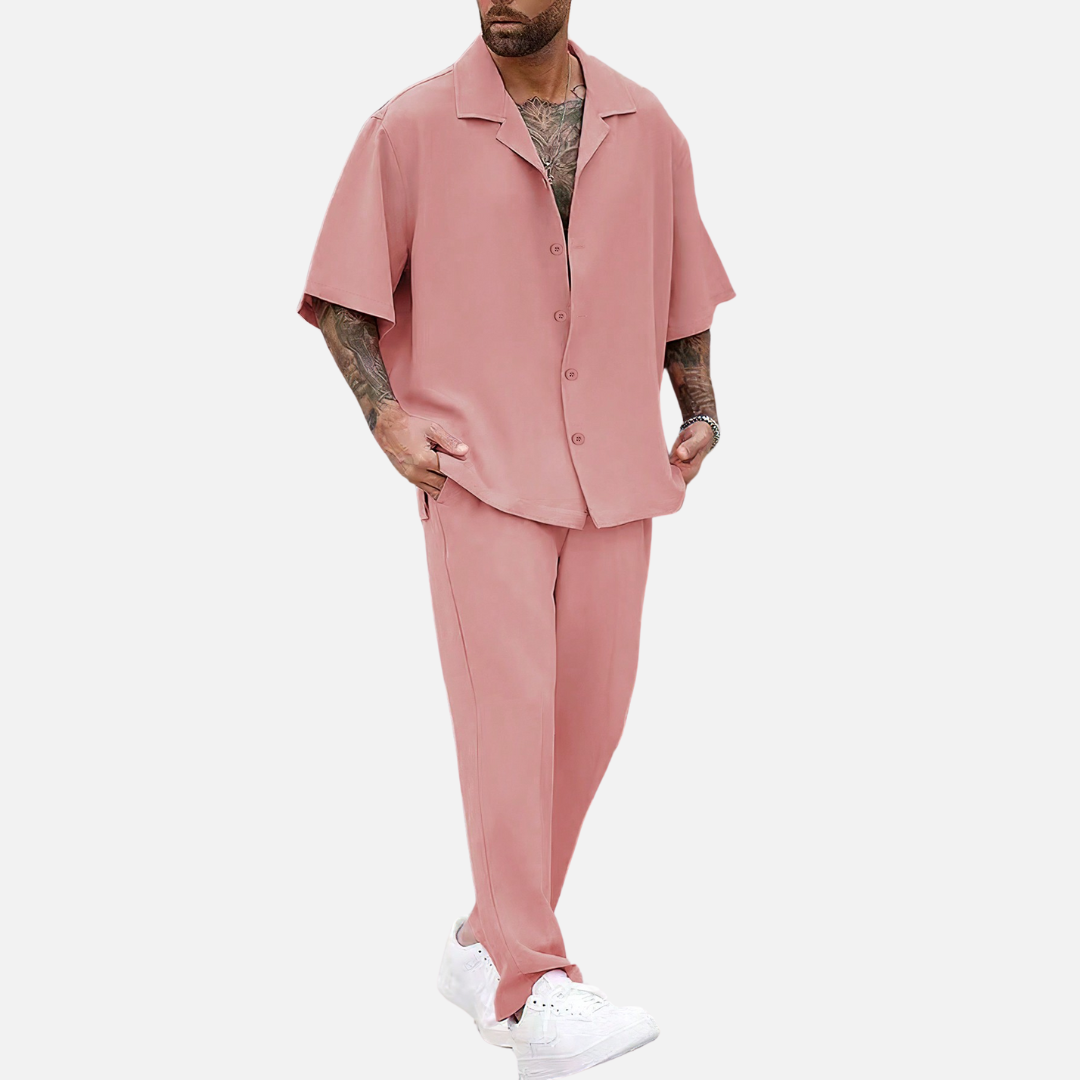 Avero AV15 – Conjunto Camisa y Pantalón para Hombre