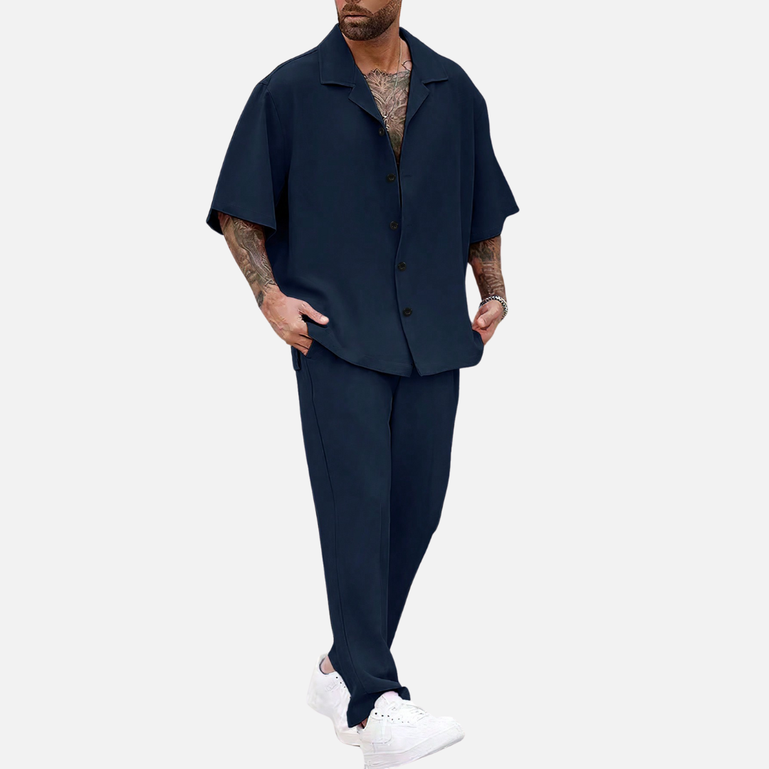 Avero AV15 – Conjunto Camisa y Pantalón para Hombre