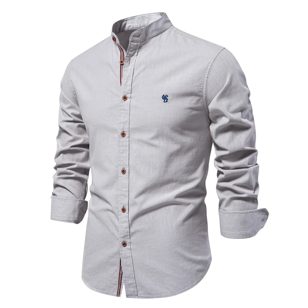 Camisa Social de Hombre Manga Larga