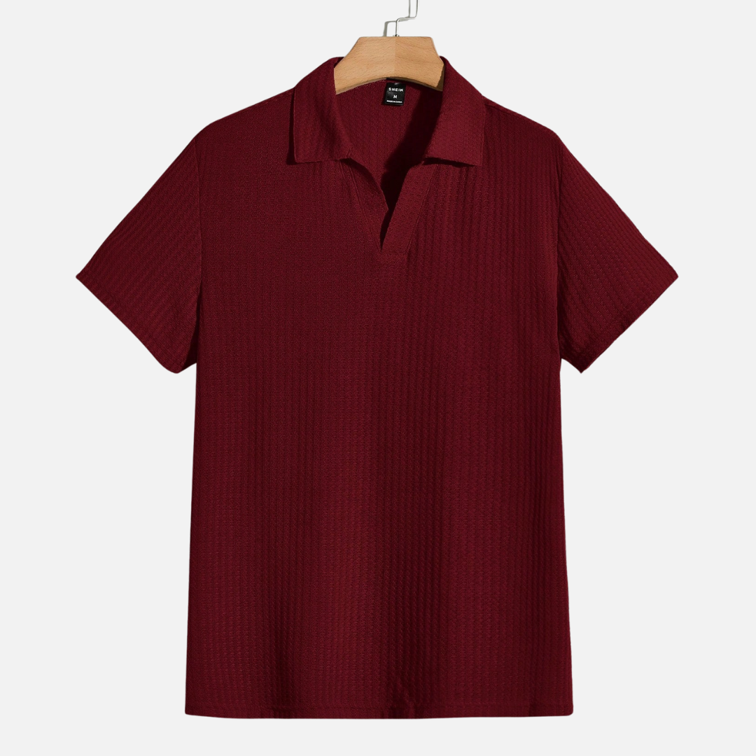 Avero AV23 – Polo Tejido Waffle para Hombre