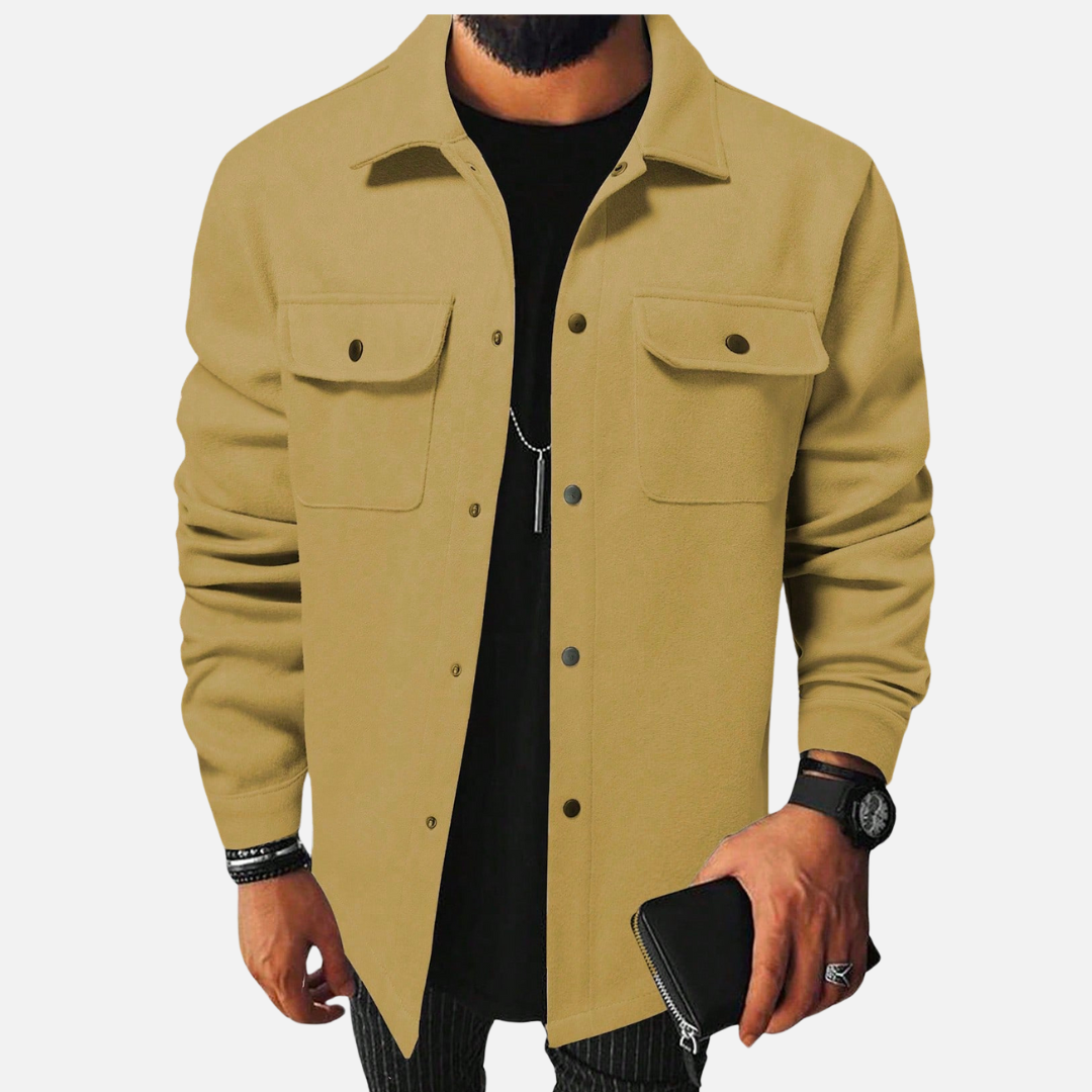 Campera Masculina Abotonada – Estilo Clásico con Toque Contemporáneo