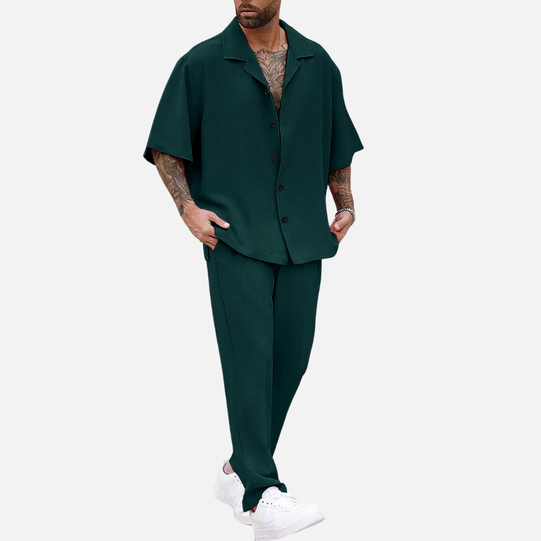 Avero AV15 – Conjunto Camisa y Pantalón para Hombre