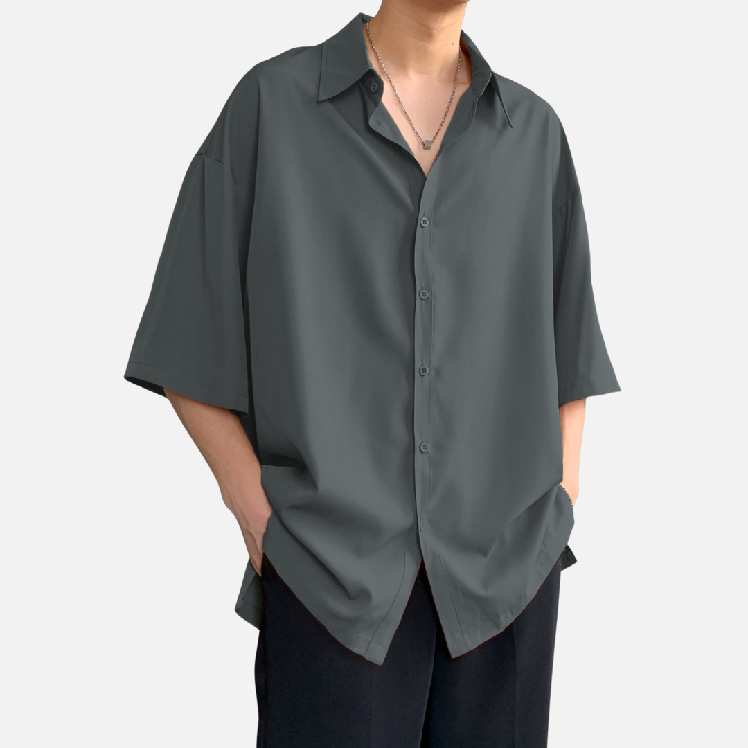 Avero AV66 – Camisa Casual Oversize para Hombre