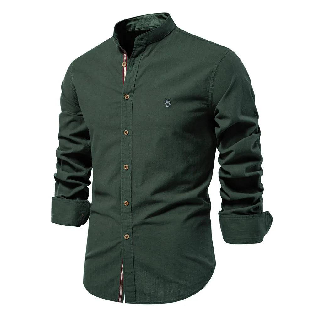Camisa Social de Hombre Manga Larga