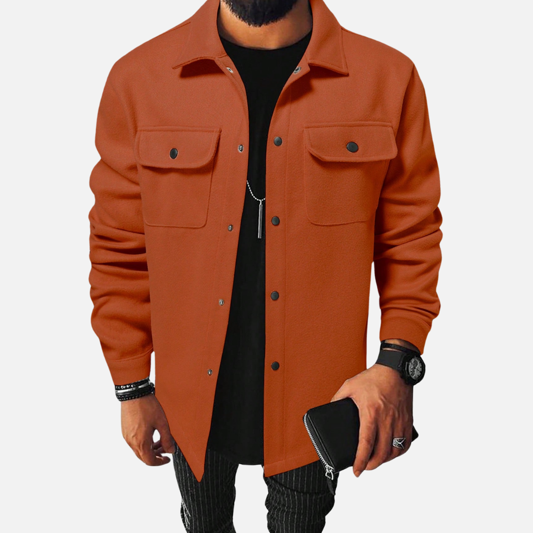 Campera Masculina Abotonada – Estilo Clásico con Toque Contemporáneo