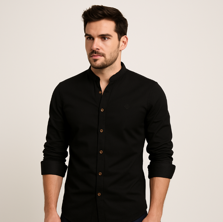 Camisa Social de Hombre Manga Larga