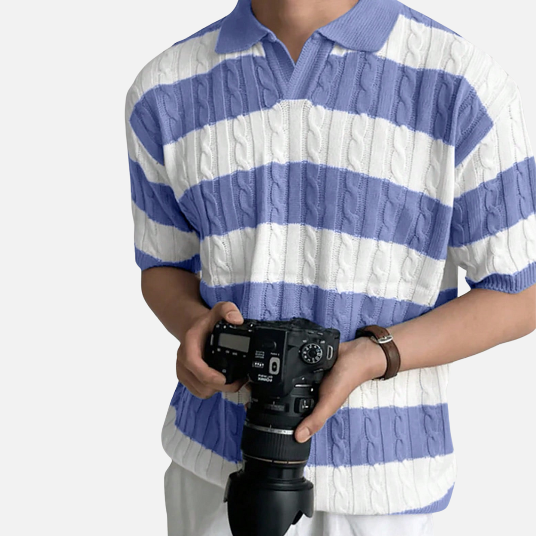 Avero AV73 – Polo Rayado para Hombre