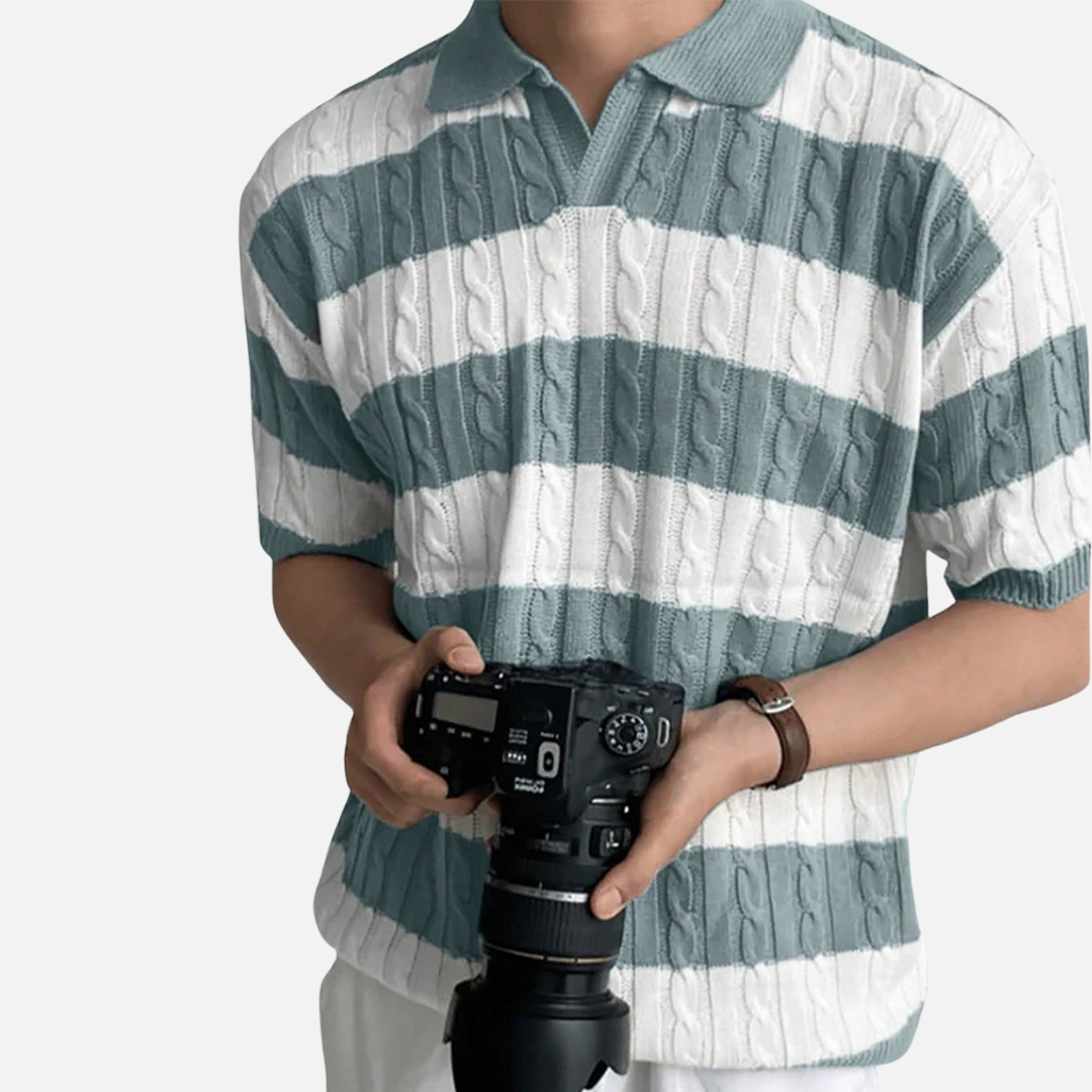Avero AV73 – Polo Rayado para Hombre
