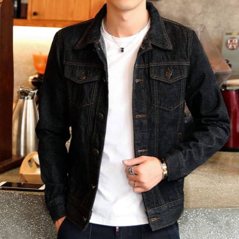 Campera de Jean Slim para Hombre