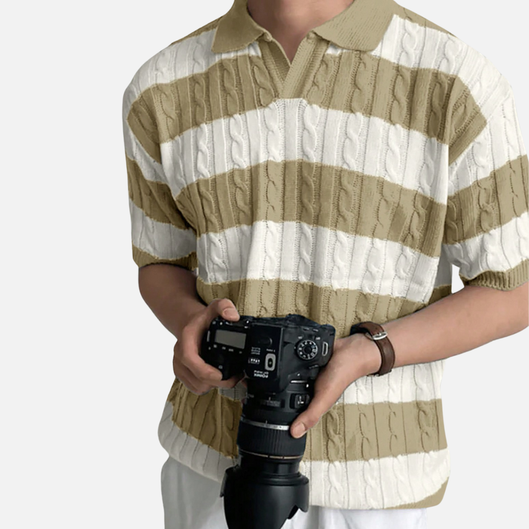 Avero AV73 – Polo Rayado para Hombre