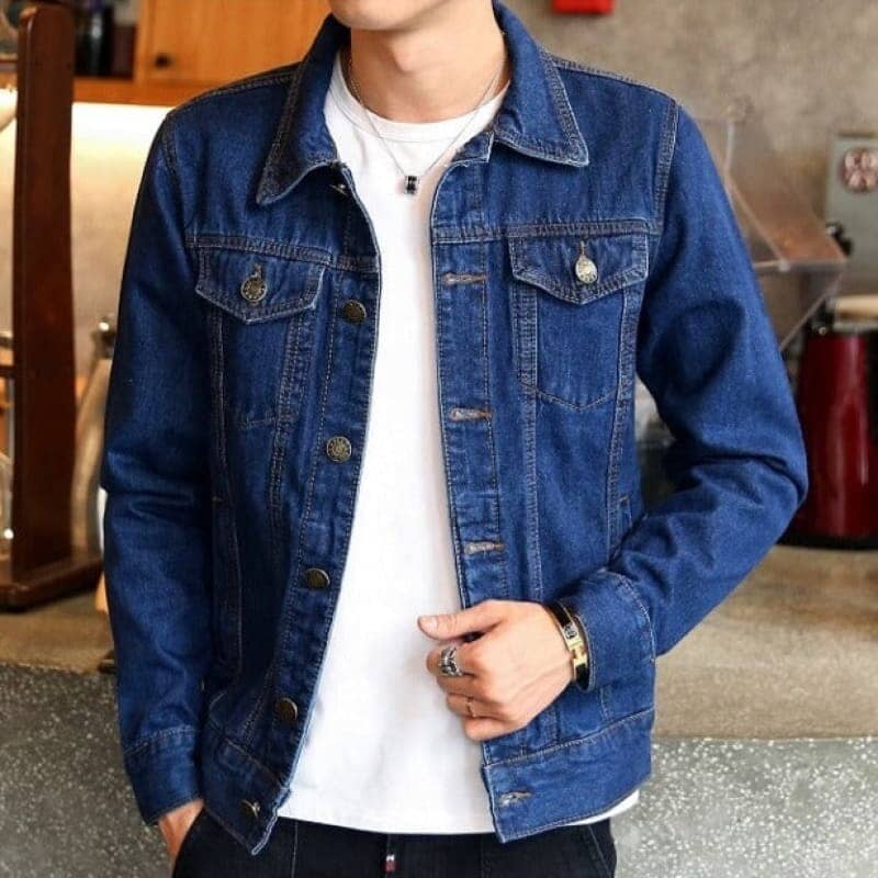 Campera de Jean Slim para Hombre