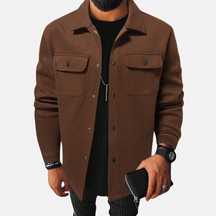 Campera Masculina Abotonada – Estilo Clásico con Toque Contemporáneo