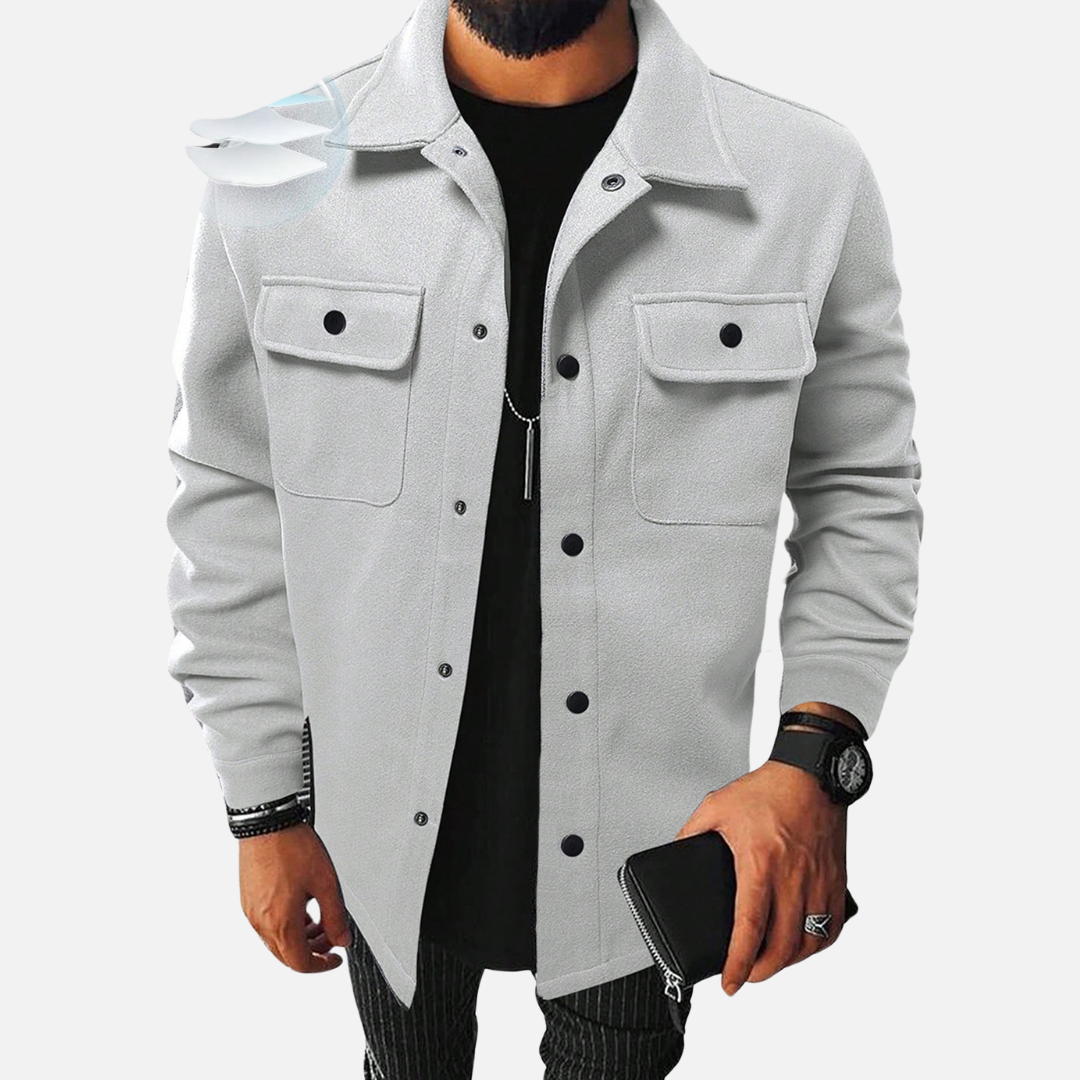 Campera Masculina Abotonada – Estilo Clásico con Toque Contemporáneo