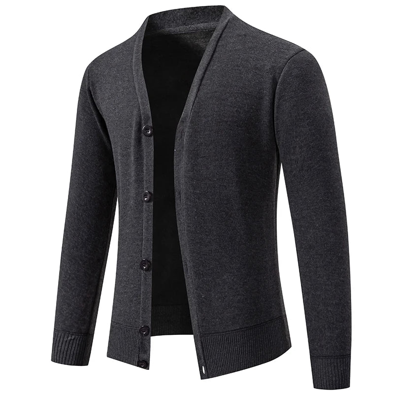 Suéter Masculino Cuello en V Cardigan
