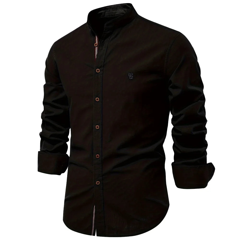 Camisa Social de Hombre Manga Larga