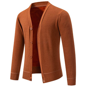 Suéter Masculino Cuello en V Cardigan