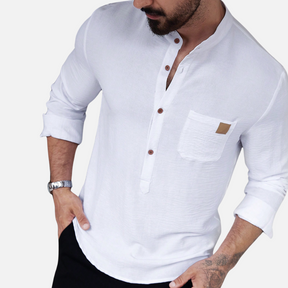Avero AV155 – Camisa Casual de Manga Larga para Hombre
