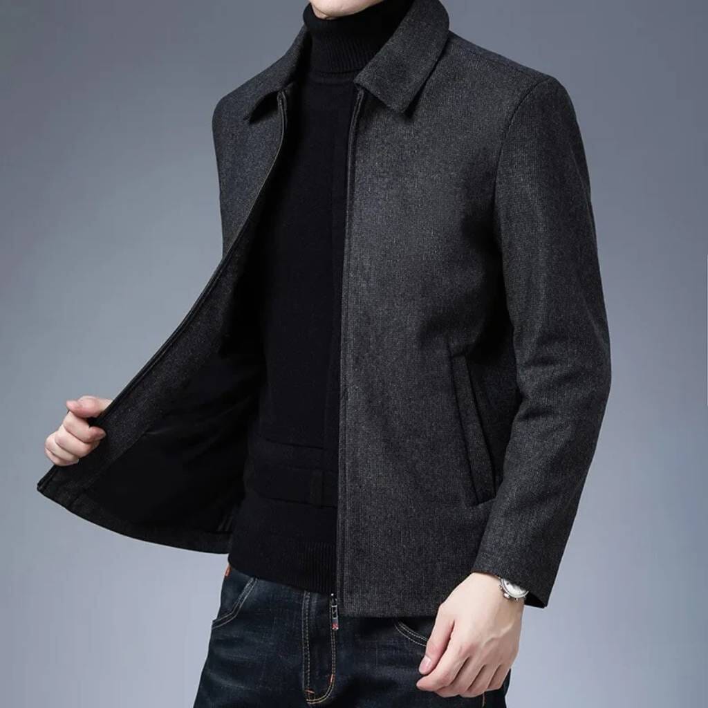 Campera Masculina de Poliéster Convencional