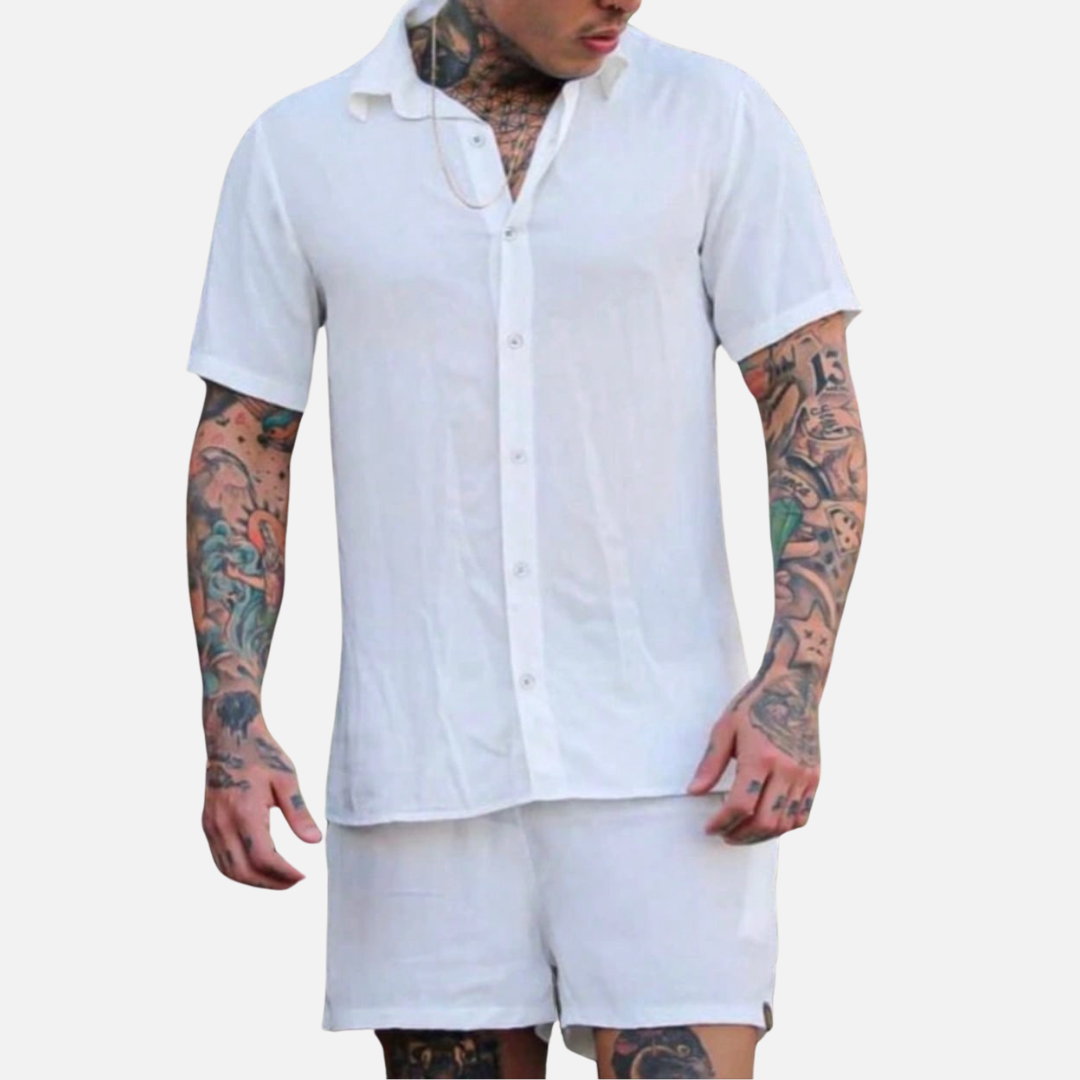 Avero AV102 – Conjunto Camisa y Short para Hombre