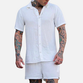 Avero AV102 – Conjunto Camisa y Short para Hombre