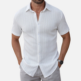 Avero AV12 – Camisa Casual de Manga Corta para Hombre