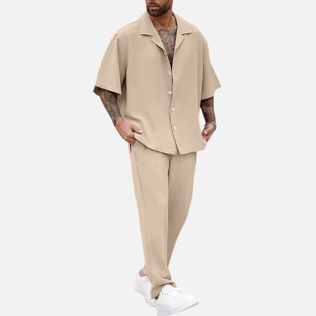 Avero AV15 – Conjunto Camisa y Pantalón para Hombre
