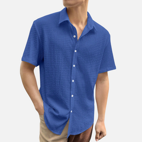 Avero AV80 – Camisa de Manga Corta Relaxed Fit para Hombre