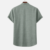 Avero AV13 – Camisa Casual con Escote en V para Hombre