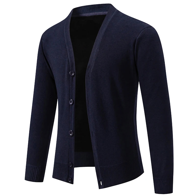 Suéter Masculino Cuello en V Cardigan