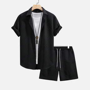 Avero AV87 – Conjunto de Verano Camisa y Short para Hombre