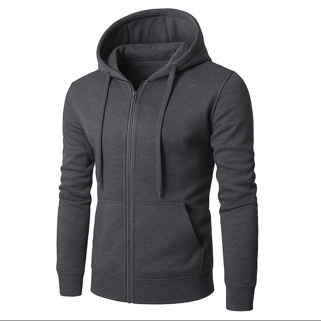 Buzo Masculino con Cierre Slim