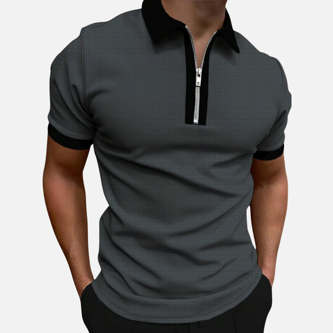 Avero AV90 – Polo con Cierre 1/4 para Hombre