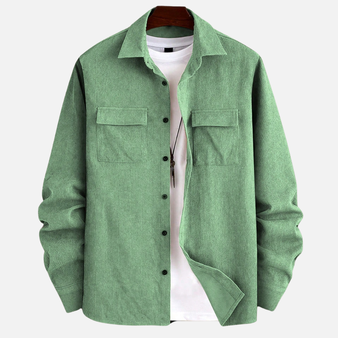 Avero AV96 – Camisa Casual de Manga Larga para Hombre