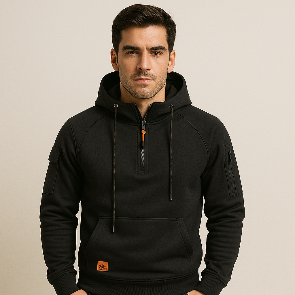Buzo con Capucha y Cierre para Hombre