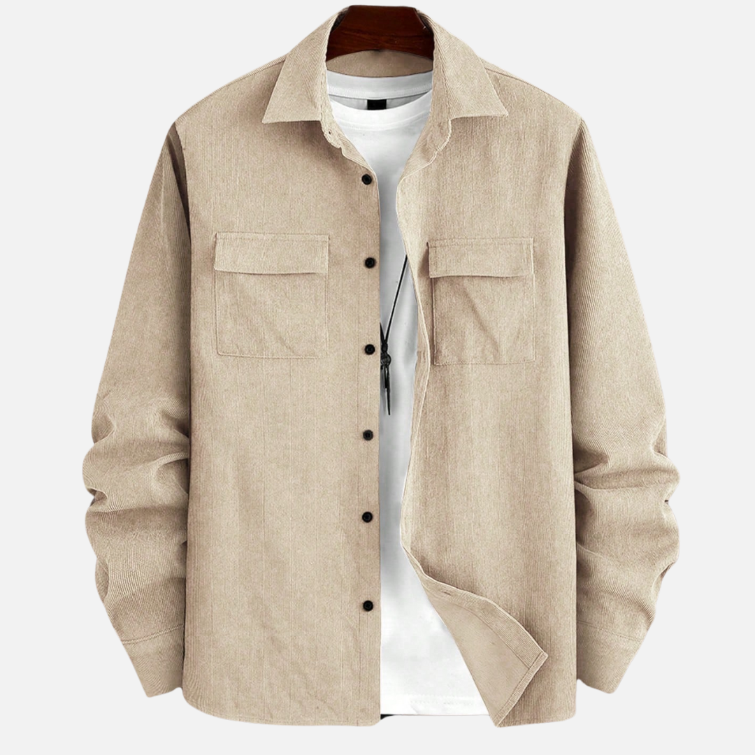Avero AV96 – Camisa Casual de Manga Larga para Hombre