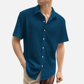 Avero AV80 – Camisa de Manga Corta Relaxed Fit para Hombre