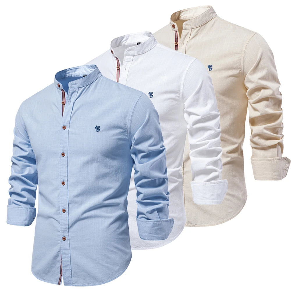 Camisa Social de Hombre Manga Larga