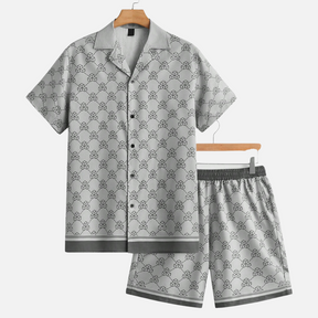 Avero AV39 Men’s Printed Shirt & Shorts Set