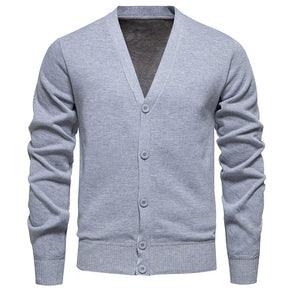 Suéter Masculino Cuello en V Cardigan