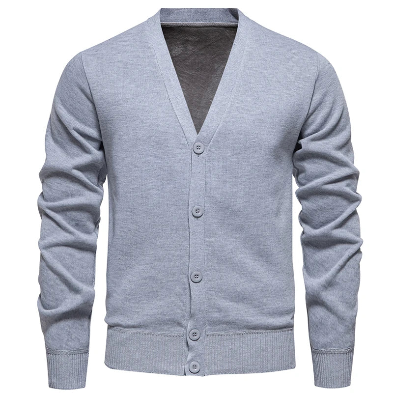 Suéter Masculino Cuello en V Cardigan