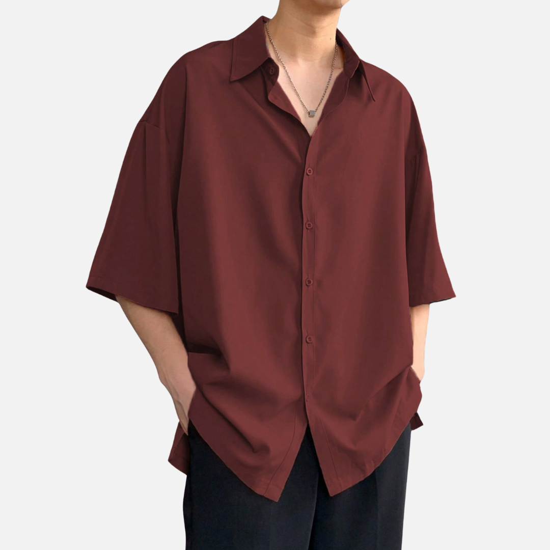 Avero AV66 – Camisa Casual Oversize para Hombre