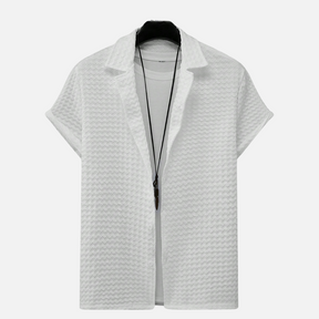Avero AV63 – Camisa de Manga Corta Abotonada para Hombre