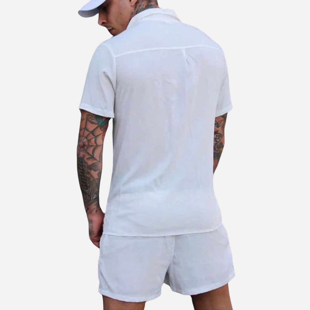 Avero AV102 – Conjunto Camisa y Short para Hombre