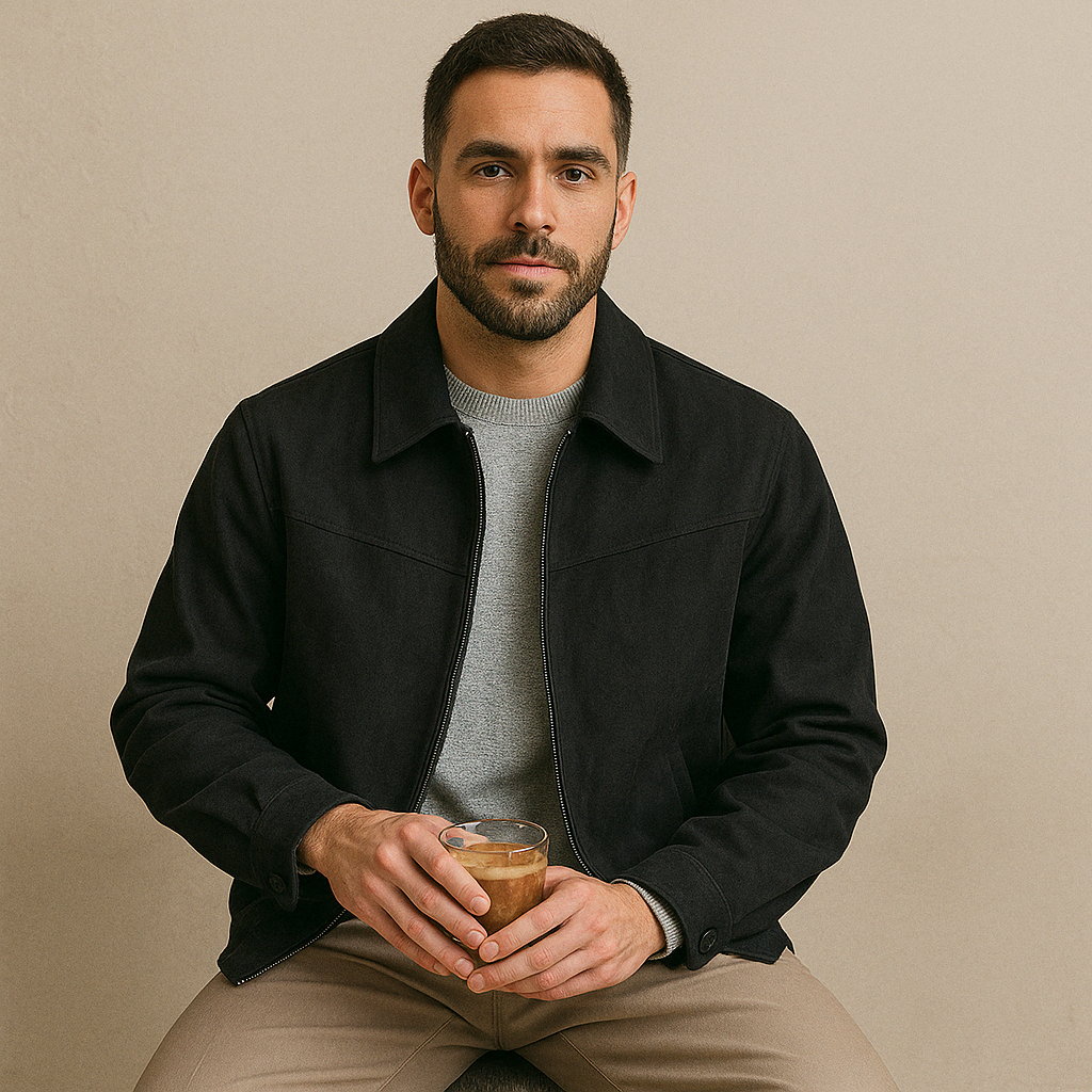 Campera Masculina Casual Vintage